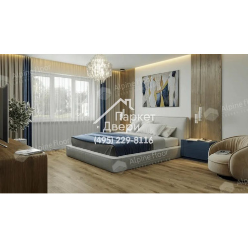 LVT ламинат Alpine Floor Дуб Натуральный Отбеленный ECO 23-3, 1227x187x5