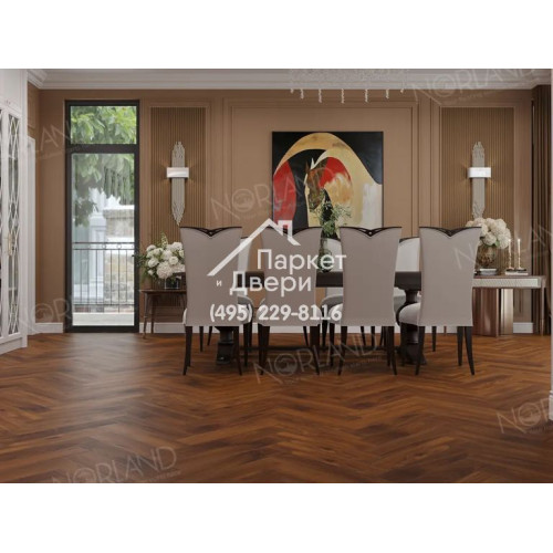 Ламинат Norland Herringbone Elegant Орех Кипр, LF303-19, 600-100-12