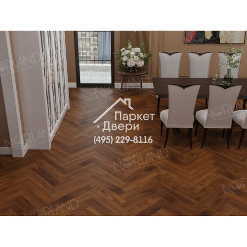 Ламинат Norland Herringbone Elegant Орех Кипр, LF303-19, 600-100-12