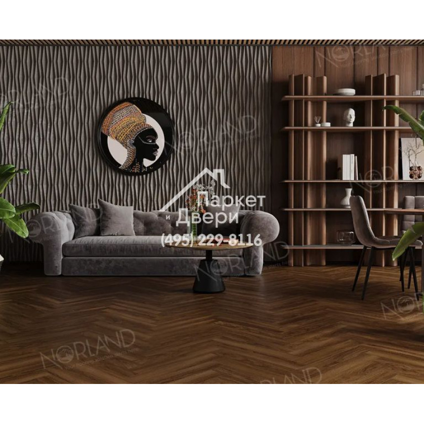 Ламинат Norland Herringbone Elegant Дуб Треско, LF303-22, 600-100-12