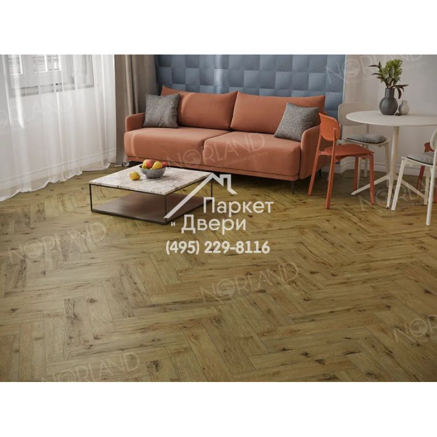 Ламинат Norland Herringbone Elegant Strong Дуб Скай, LF304-14, 600-100-12-1