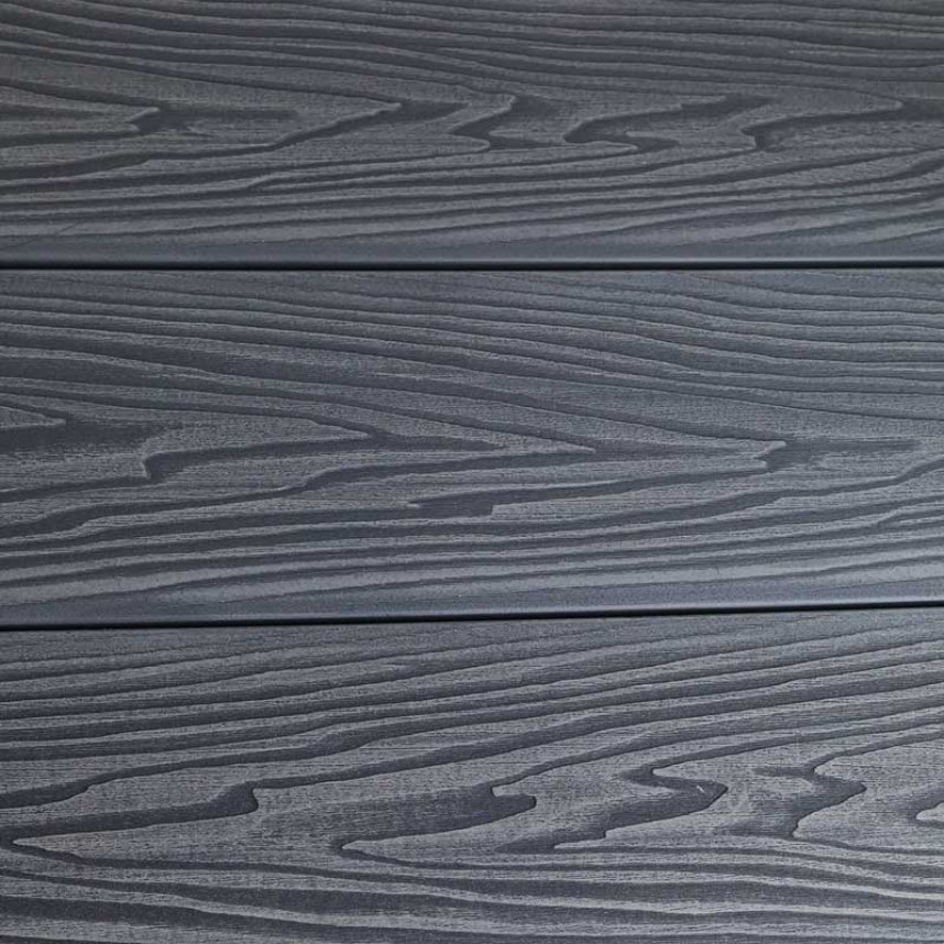 Террасная доска дпк TerraDeck Aragon серый, 3000,4000x150x20-6