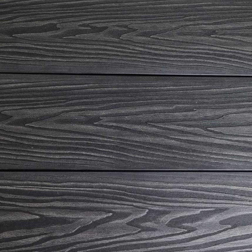 Террасная доска дпк TerraDeck Aragon черный, 3000,4000x150x20-2