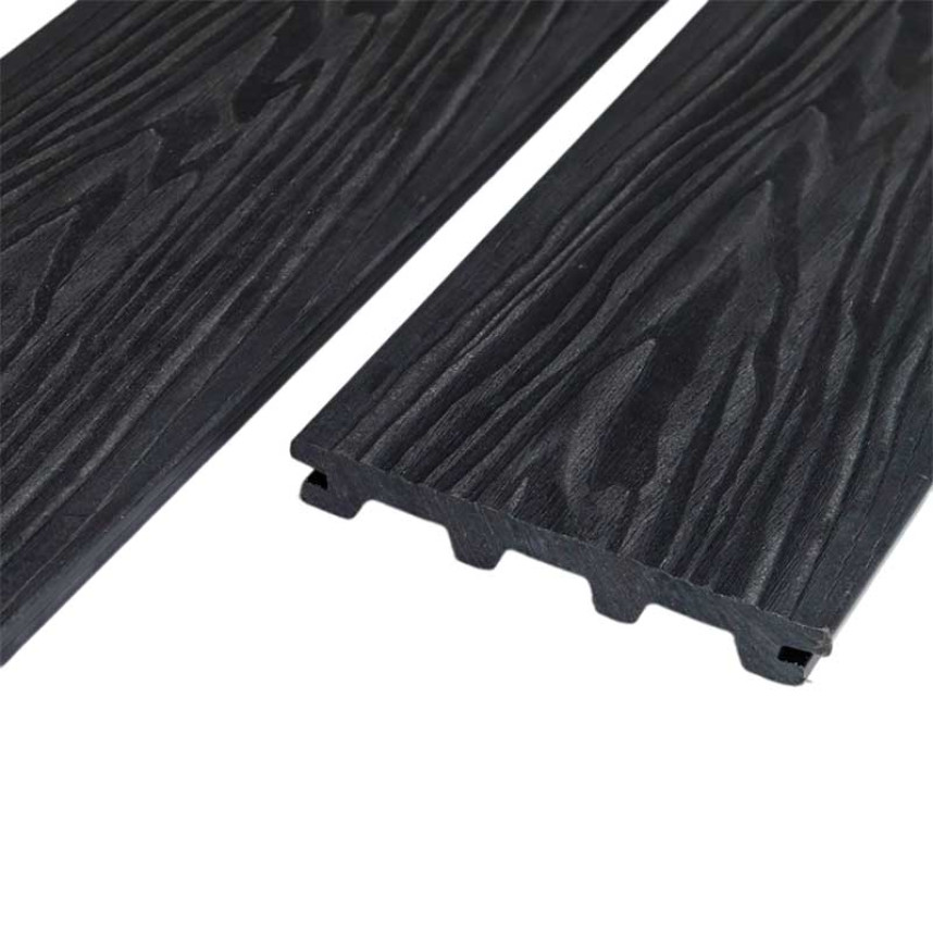 Террасная доска дпк TerraDeck Aragon черный, 3000,4000x150x20-4