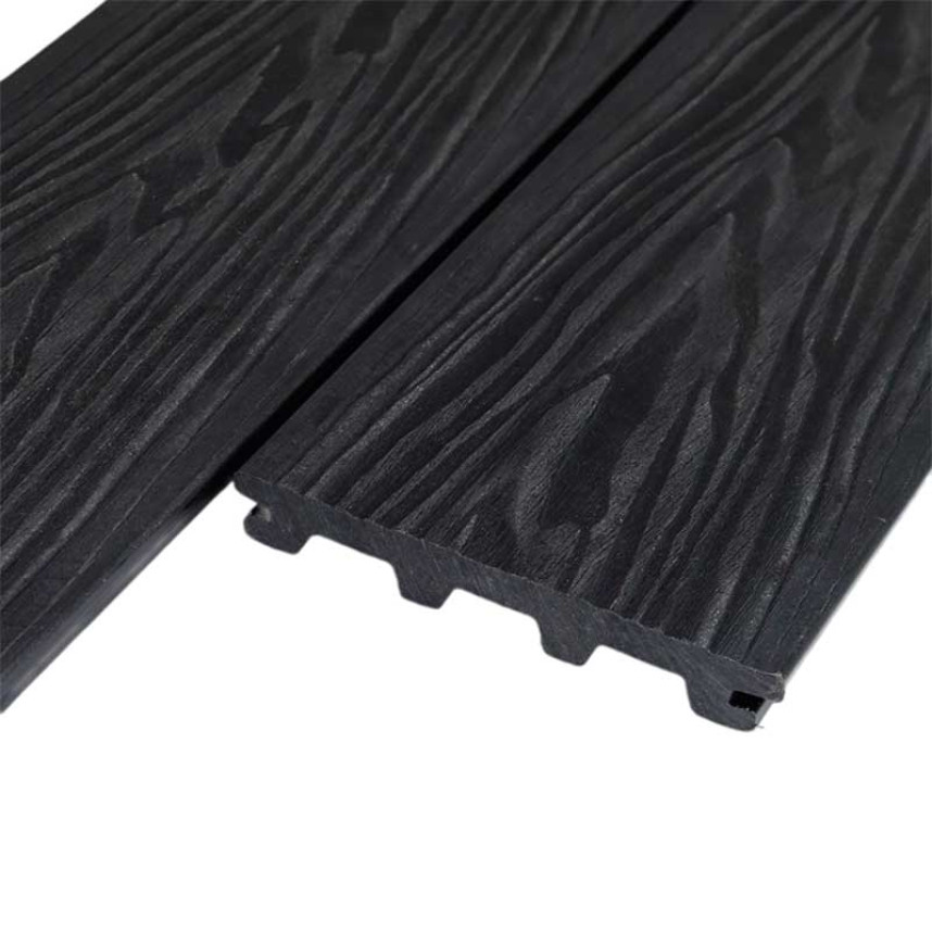 Террасная доска дпк TerraDeck Aragon черный, 3000,4000x150x20-5