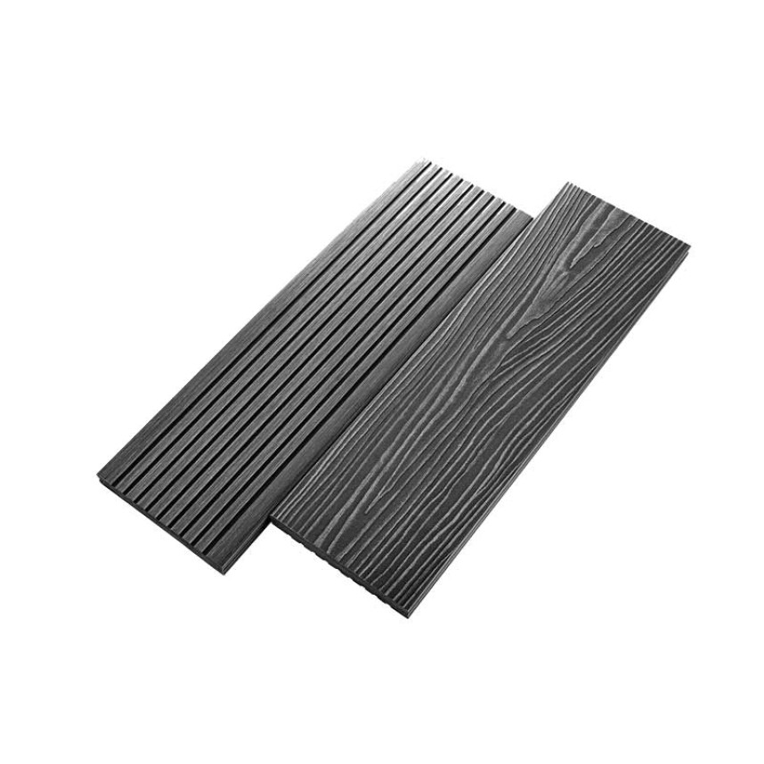 Террасная доска ДПК полнотелая TR Solid графит, 3000,4000x154x20-1