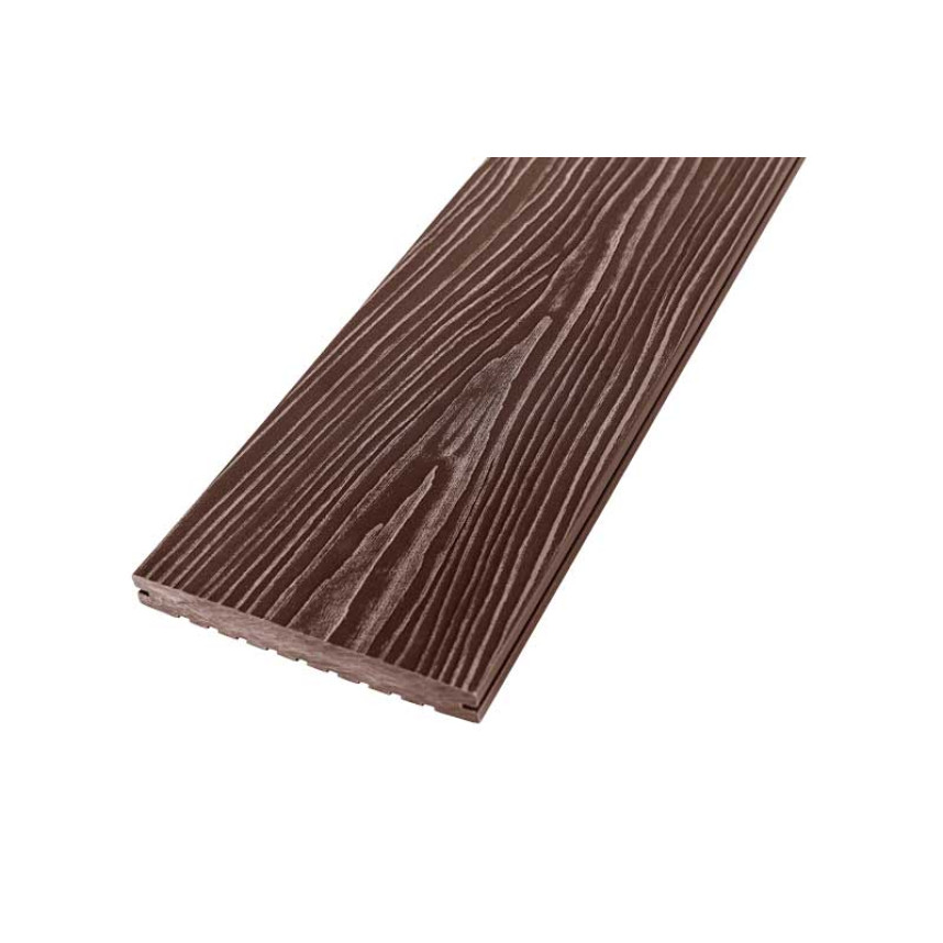 Террасная доска ДПК полнотелая TR Solid венге, 3000,4000x154x20-4