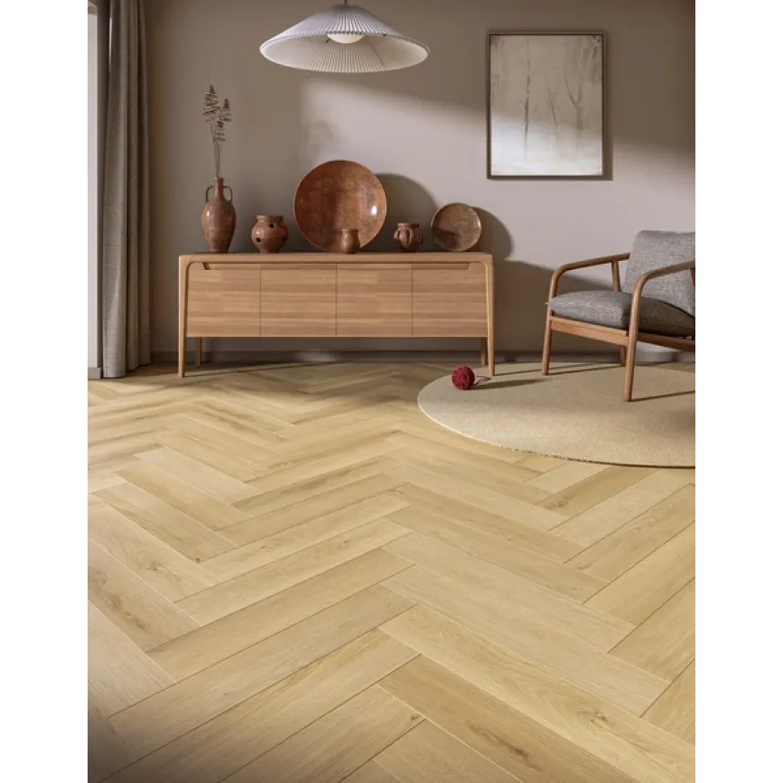 Кварц-винил SPC My Step Aqua Аква Херрингбон Корк Веро-2