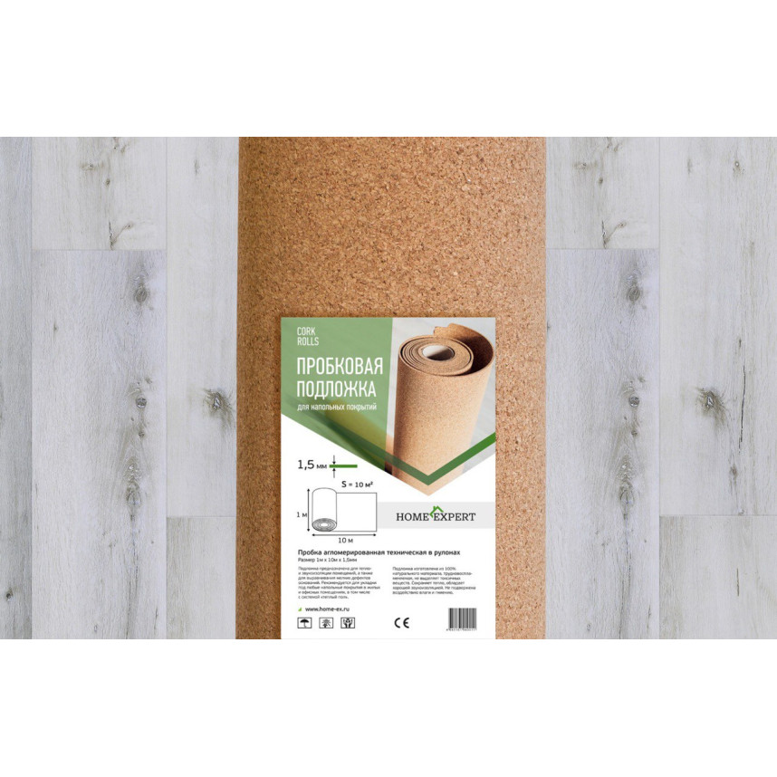 Подложка пробковая 1м*10м*2мм-1