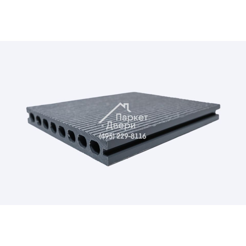Террасная доска Роскомпозит МПК Forte браш, серый 3000,4000,6000х160х22мм