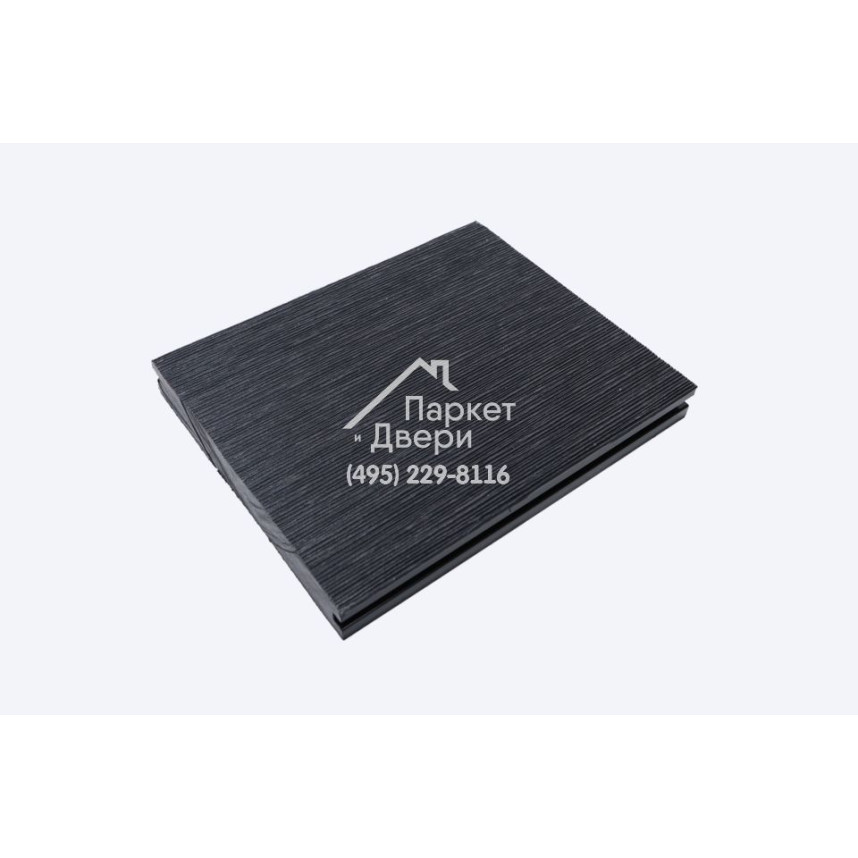 Террасная доска Роскомпозит МПК Forte MAX антрацит браш полнотелая 3000,4000,6000х160х22мм-2