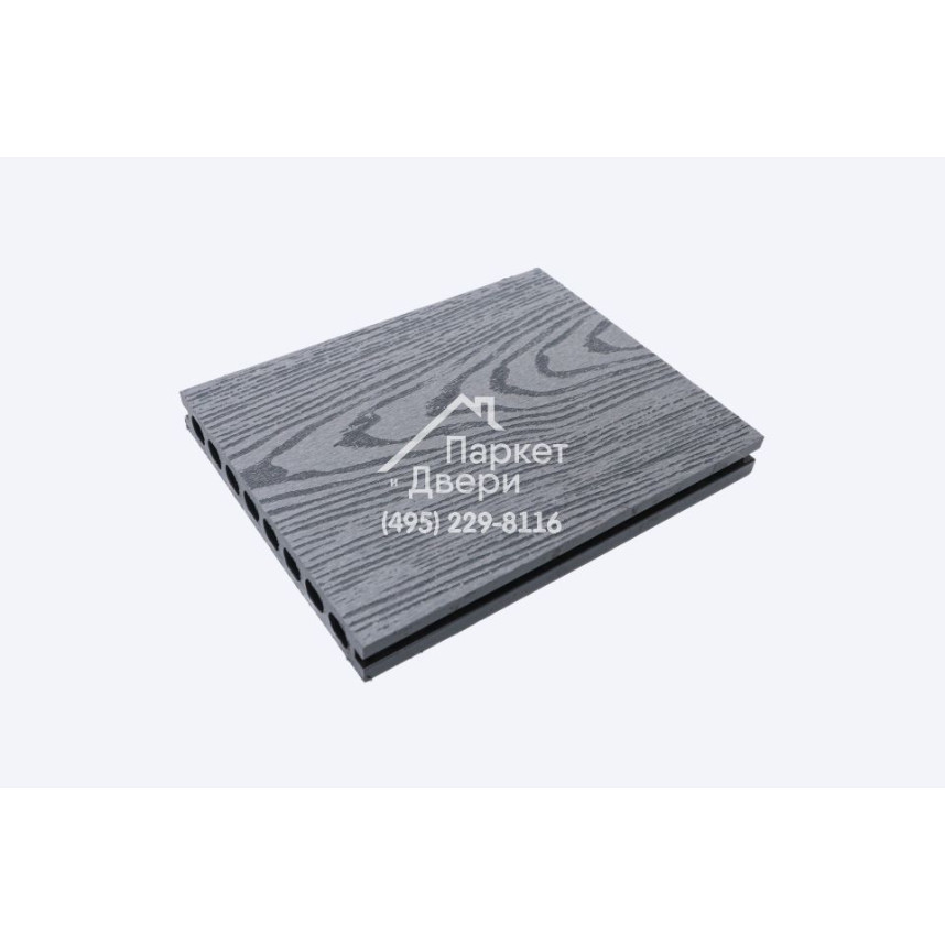 Террасная доска Роскомпозит МПК Forte шлифовка+тиснение, серый 3000,4000,6000х160х22мм-1