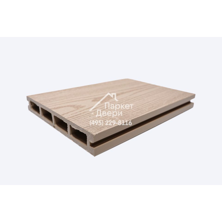 Террасная доска Роскомпозит МПК ARTE шлифовка+ тиснение бежевый 3000,4000,6000х140х22мм