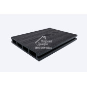 Террасная доска Роскомпозит МПК ARTE антрацит шлифовка+тиснение 3000,4000,6000х140х22мм