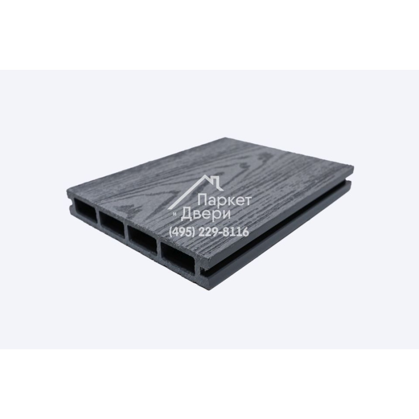 Террасная доска Роскомпозит МПК ARTE шлифовка+ тиснение серый 3000,4000,6000х140х22мм