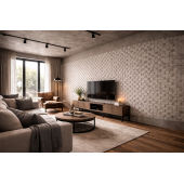 Гибкая керамика Alpine Walls Белая мозаика TESSERA BIANCA, MTR-002PW, 590*1200*7