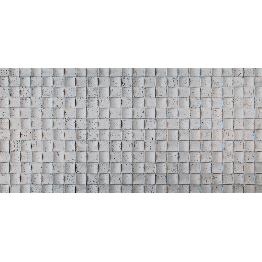 Гибкая керамика Alpine Walls Белая мозаика TESSERA BIANCA, MTR-002PW, 590*1200*7