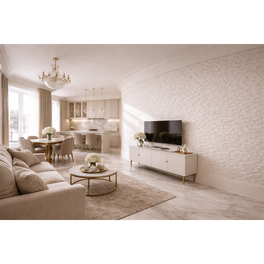 Гибкая керамика Alpine Walls Водная гладь PIOGGIA, MTR-006PW, 600*1200*7