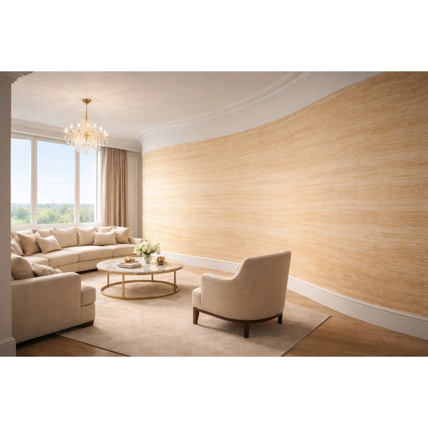 Гибкая керамика Alpine Walls Кремовый травертин TRAVERTINO CREMA, MTR-013PW, 600*1200*4