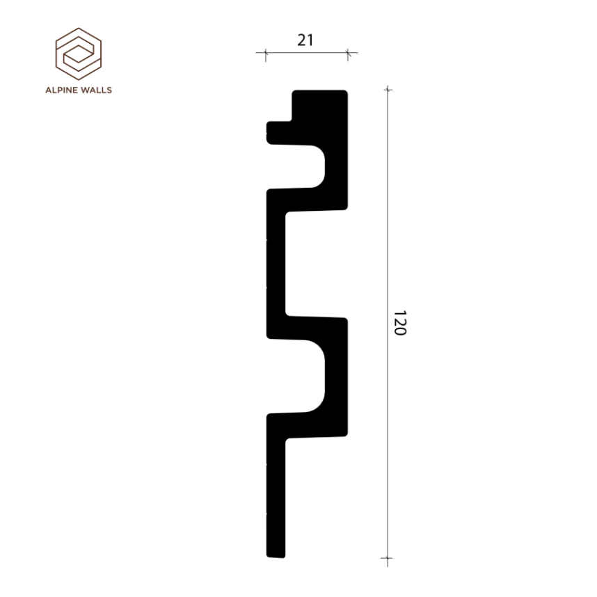 Стеновая панель Alpine Walls LineArt ECO78217401BT, 120*21*2900-6
