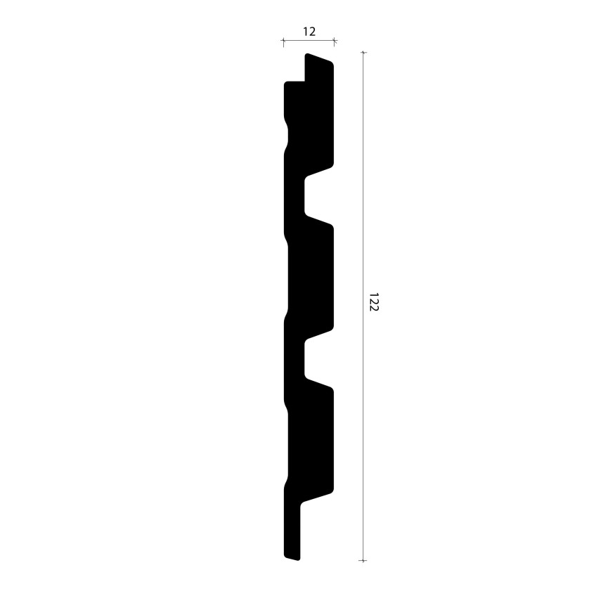 Стеновая панель Alpine Walls LineArt ECO269W, 122*12*2900-5
