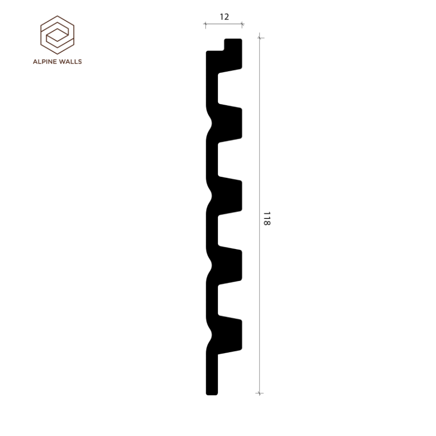 Стеновая панель Alpine Walls LineArt ECO3E2741, 118*12*2900-6