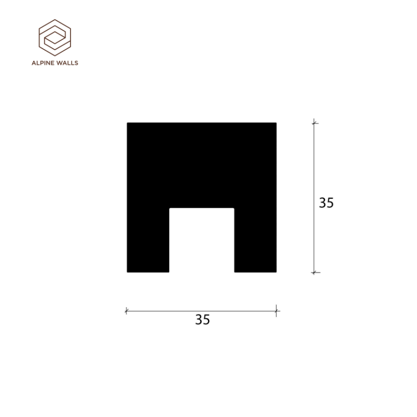 Стеновая панель Alpine Walls Рейка LineArt ECO5921W, 35*35*2900-5