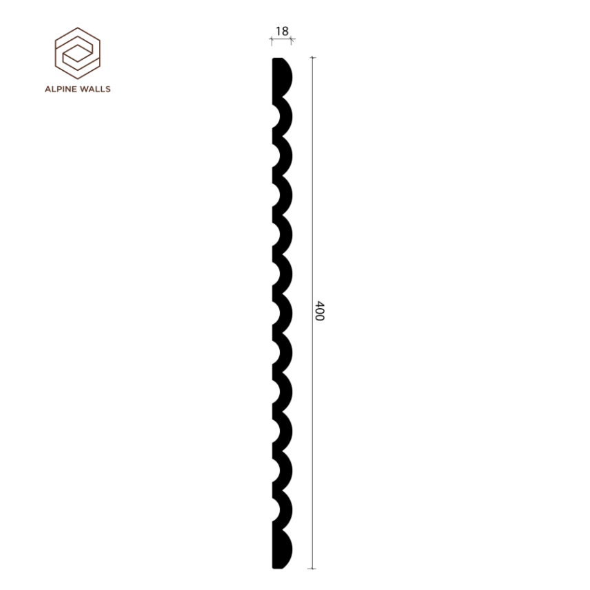Стеновая панель Alpine Walls LineArt ECO7103, 400*16*2400-5