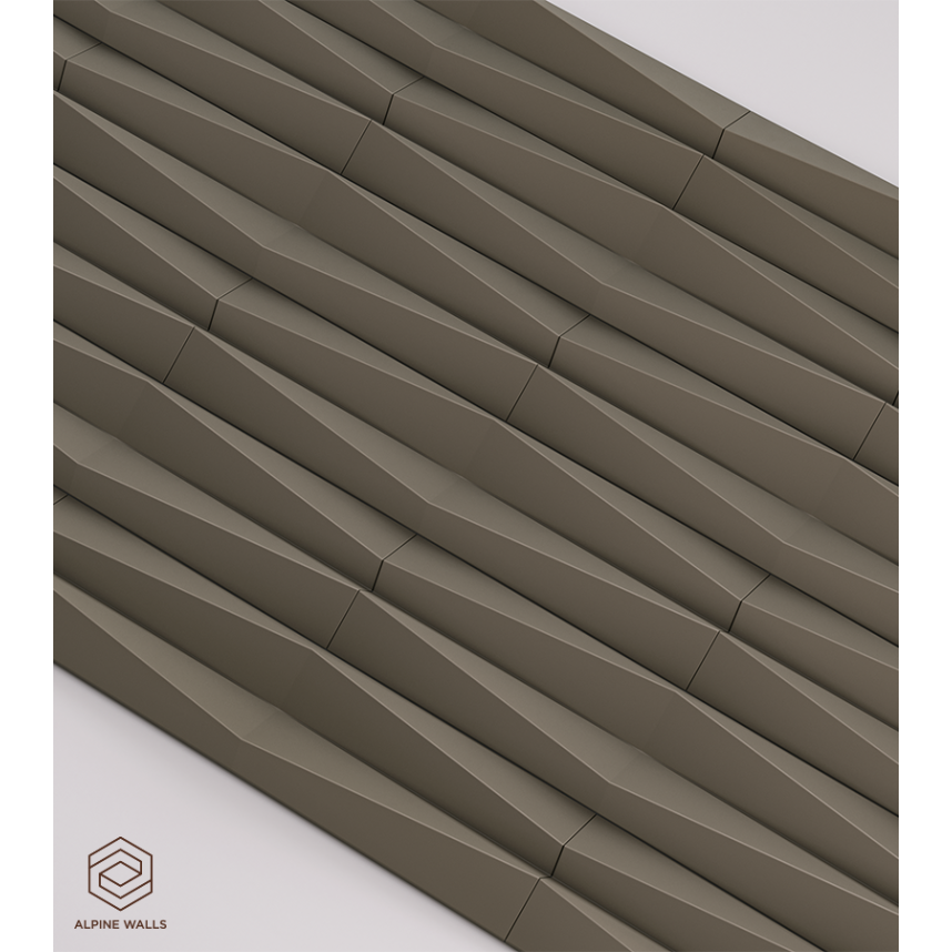 Стеновая панель Alpine Walls Geometrium ECOGR0204G, 1200*600*25