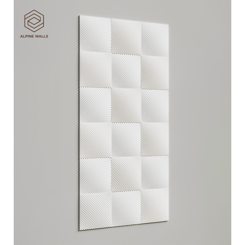 Стеновая панель Alpine Walls Geometrium ECOGR0207W, 1200*600*25