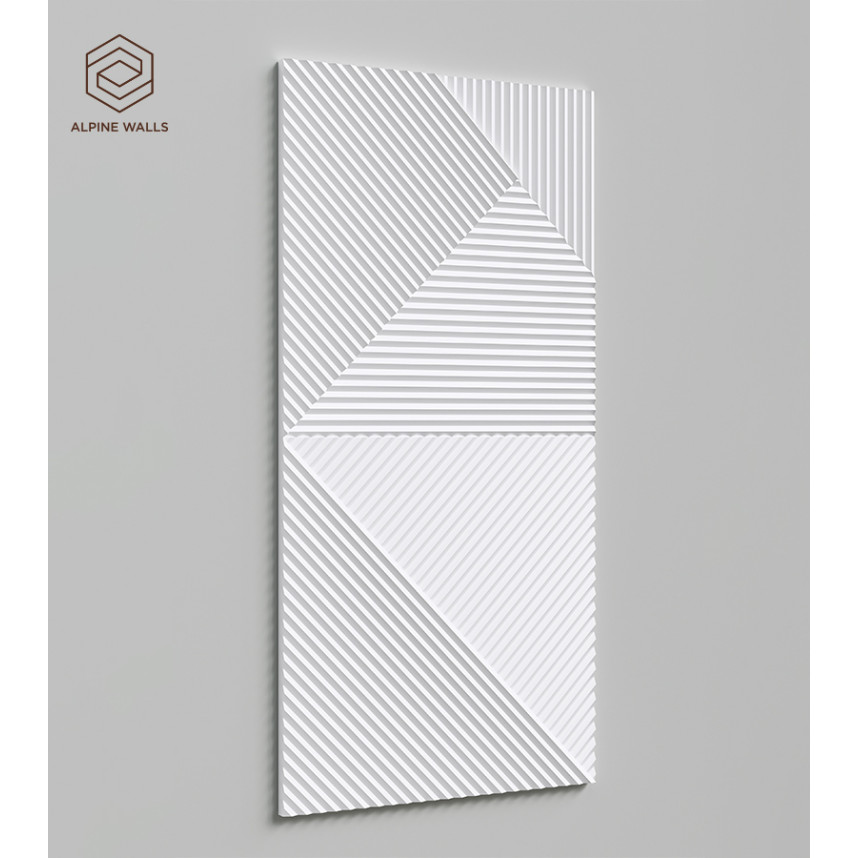 Стеновая панель Alpine Walls Geometrium ECOGR0209W, 1200*600*25-3