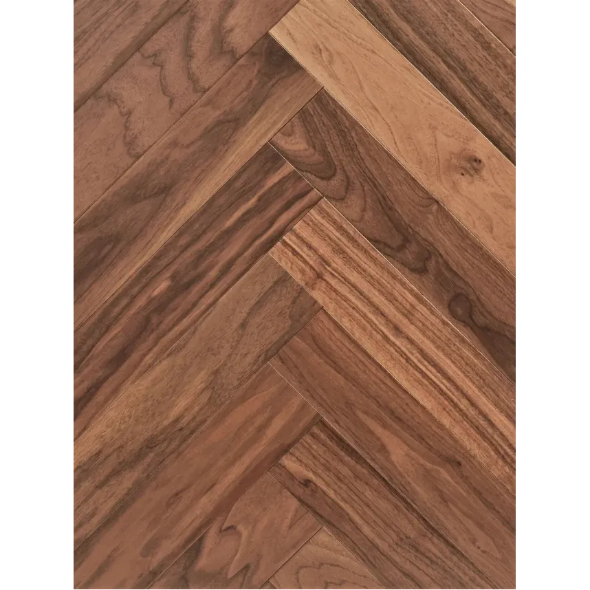 Паркет Wood Bee английская ёлка Herringbone орех американский Селект / Select, 600x92x12