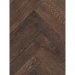 Паркет Wood Bee английская ёлка Herringbone дуб шоколад  / chocolate, 600x92x12