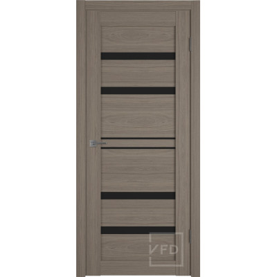Дверь межкомнатная  Atum Pro 26 (Brun Oak, Black Gloss)