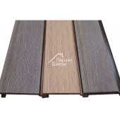 Реечный сайдинг Дерево-Пласт 3D Венге, Графит, Шоколад 165х20мм Длина 3,4м