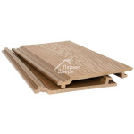 Фасадная панель ДПК Deckline 3D Венге, Графит, Шоколад 3000х179х21мм