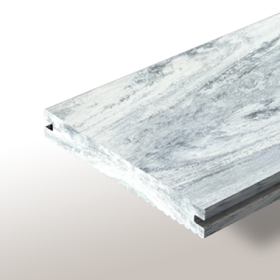 Террасная доска Woodvex Solid Colorite Бело-серый (3м и 4м)x130x19