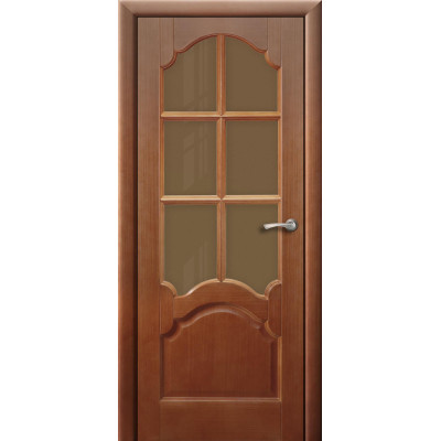 Дверь Коралл (со стеклом) VIVA Classic / Орех /
