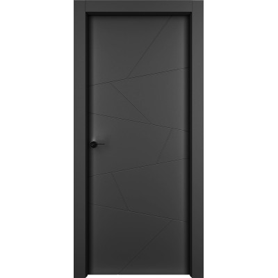 Дверь Межкомнатная ОФРАМ современные формы Энигма чернач