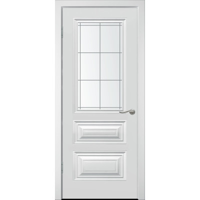 Дверь межкомнатная WanMark Симпл-3  ПО белая эмаль