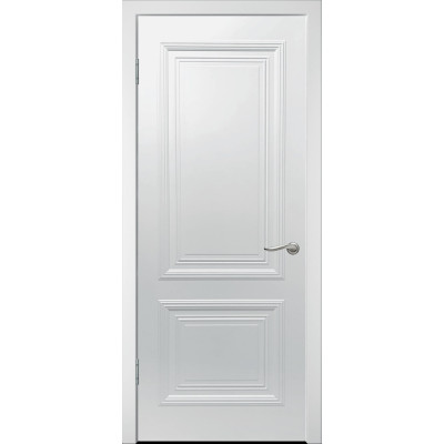 Дверь межкомнатная WanMark Симпл-6  ПГ белая эмаль, ваниль