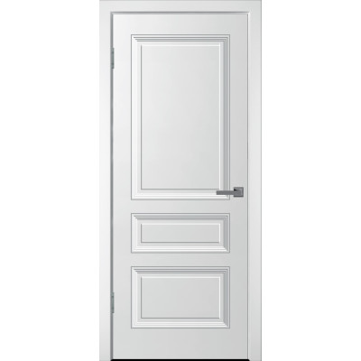 Дверь межкомнатная WanMark Уно-3  ПГ белая эмаль