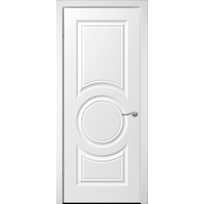 Дверь межкомнатная WanMark Круг  ПГ белая эмаль