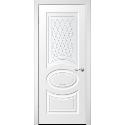 Дверь межкомнатная WanMark Виктория ПО белая эмаль