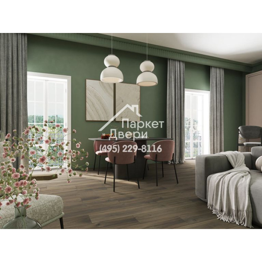 Ламинат EverSense Classic Дуб Вирдиа Коричневый EL1039 1292х193х8мм 4v-3