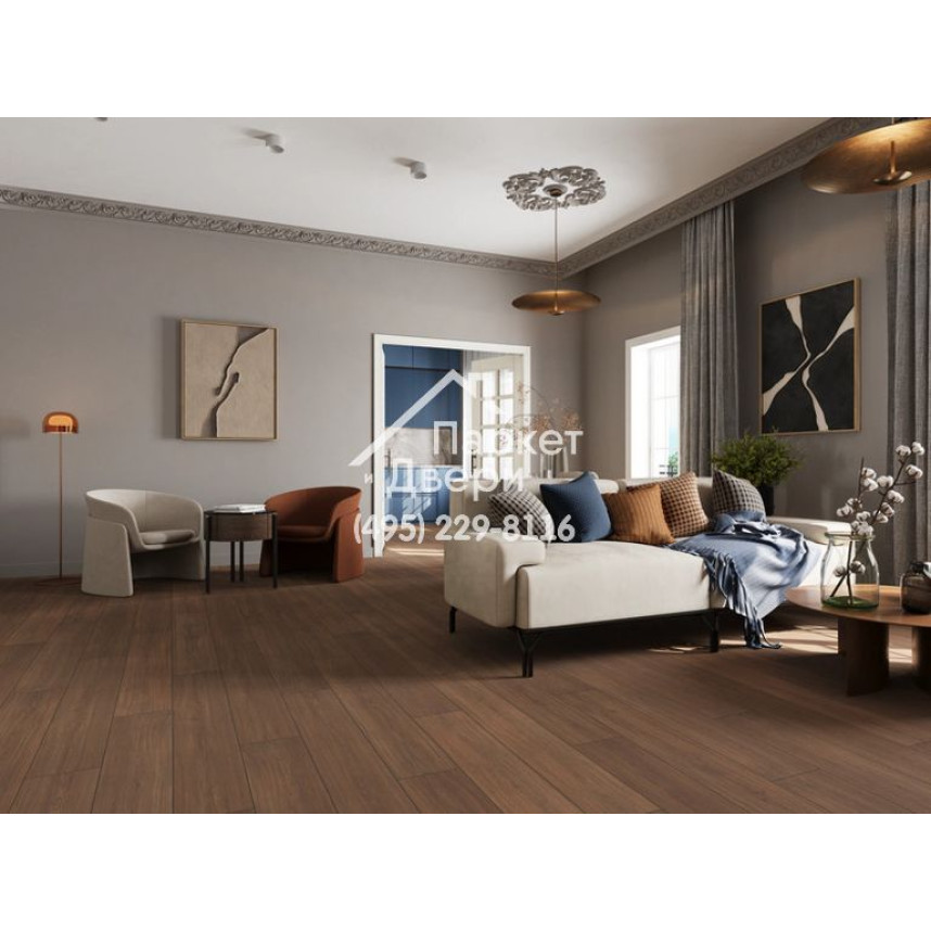 Ламинат EverSense Classic Дуб Каселла Коричневый EL2153 1292х193х8мм 4v-5