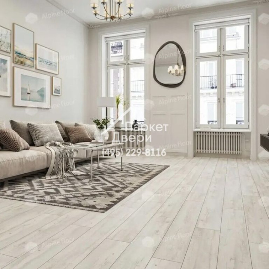 Виниловые полы Alpine Floor CLASSIC light Акация Click ECO 107-88 MC 1220х183х3.5-3