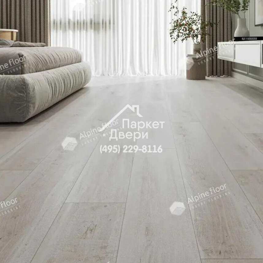 Виниловые полы Alpine Floor CLASSIC light Дуб Выбеленный ECO 182-88 MC 1220х183х3.5-3