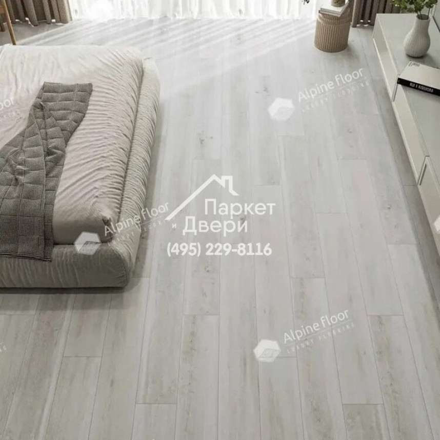 Виниловые полы Alpine Floor CLASSIC light Дуб Выбеленный ECO 182-88 MC 1220х183х3.5-4