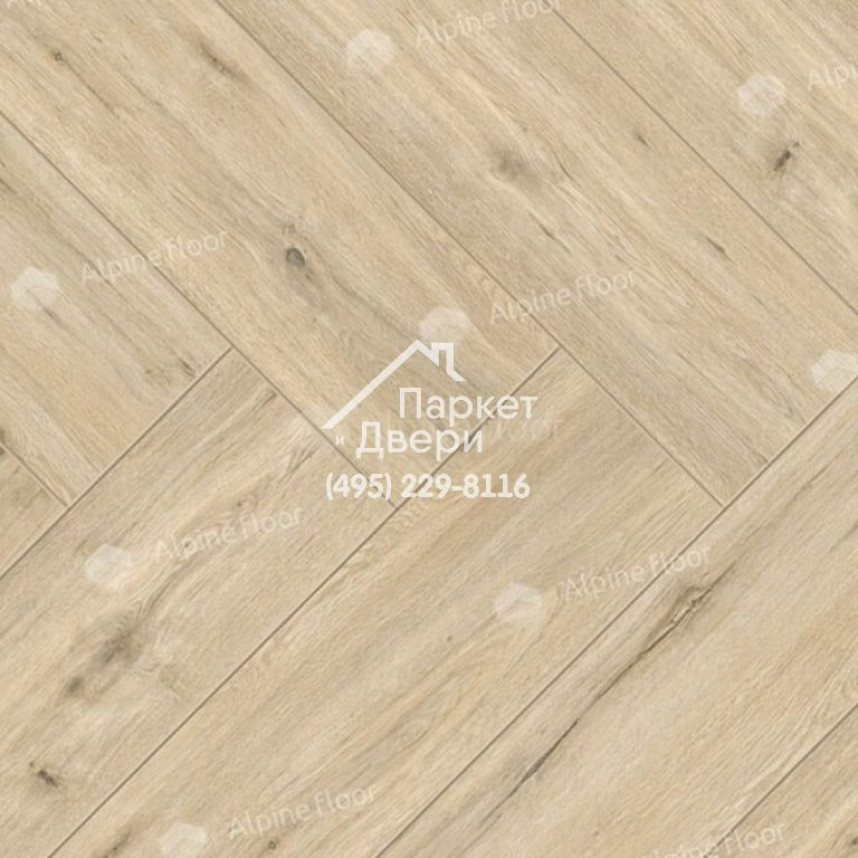 Ламинат Alpine Floor Herringbone 12 Pro LF106-01 Дуб Лион 606х101х12мм-1